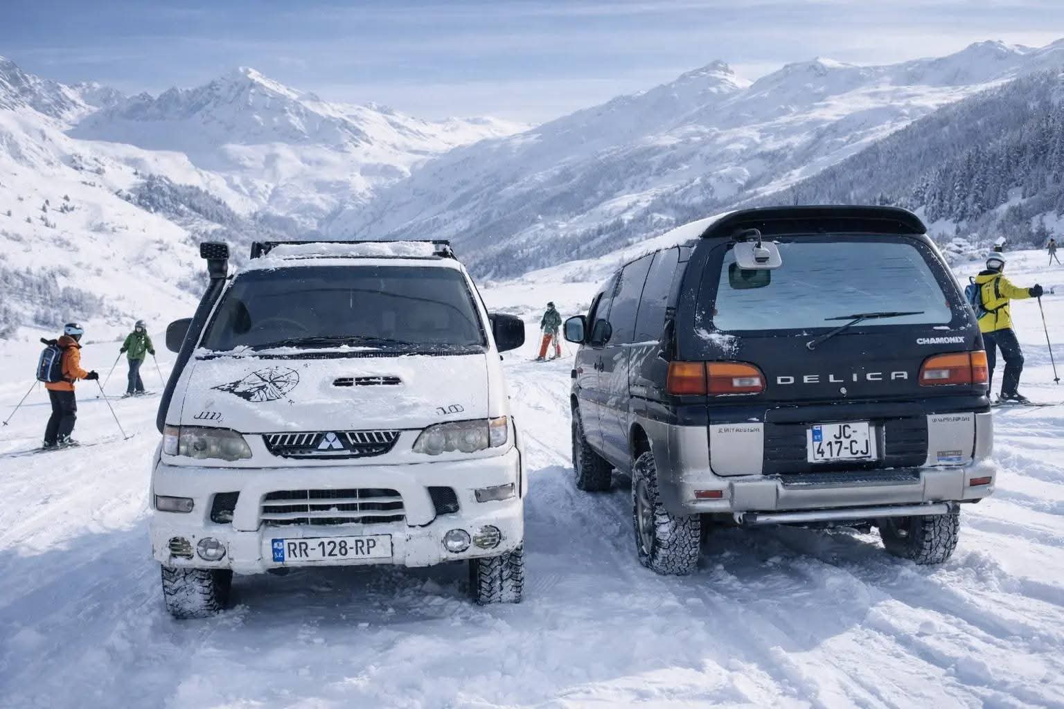 4x4 SUV on Georgian mountain road